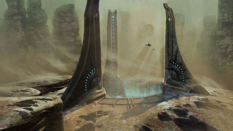 Illustration for article titled Dark Void Setting Concept Art Explained